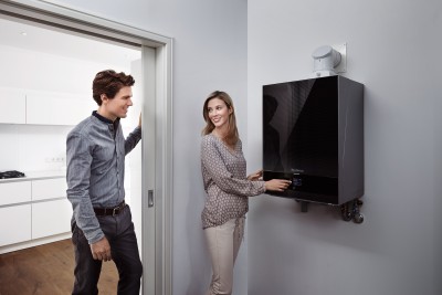 Koppel met een gasketel