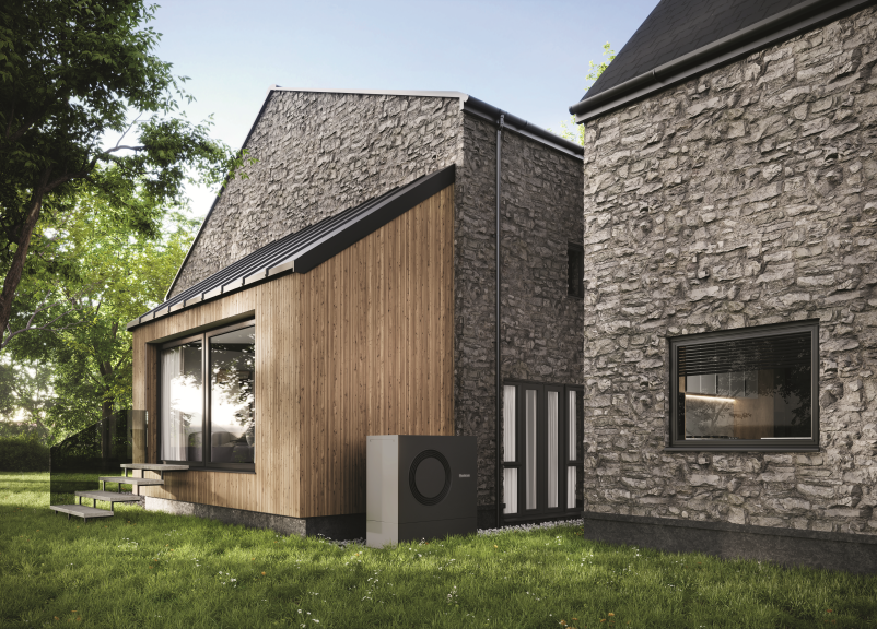 Warmtepomp bij een modern gerenoveerde woning
