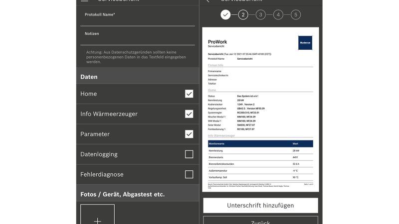ProWork service rapport