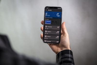 Contrôlez tout votre système de chauffage via l'application pour mobile MyBuderus