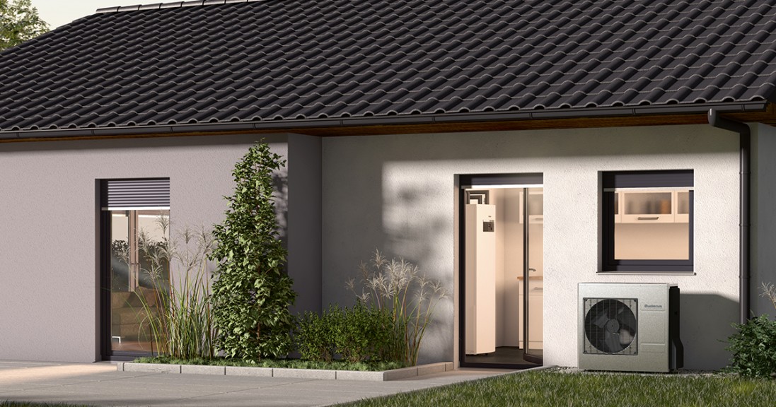 Nieuwe Logatherm WLW166i lucht water warmtepomp van Buderus.