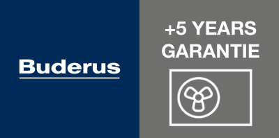 Logo 5 ans de garantie sur les pompes à chaleur