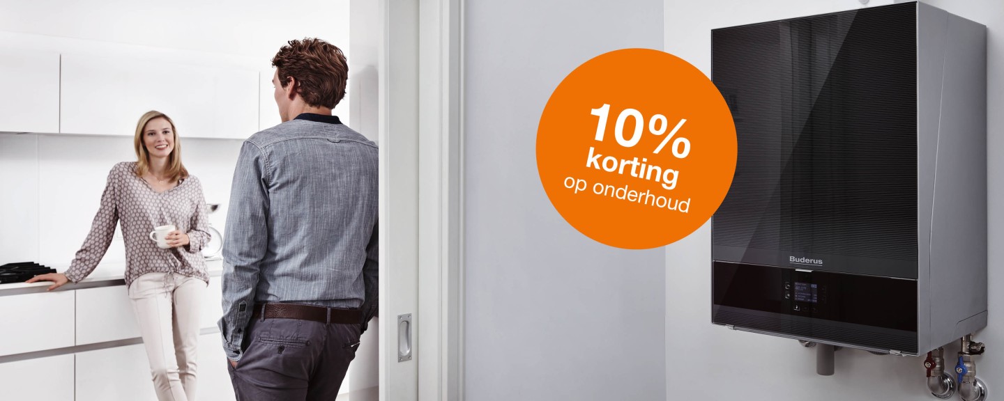 10% korting op onderhoud door Buderus Service in de zomer van 2025