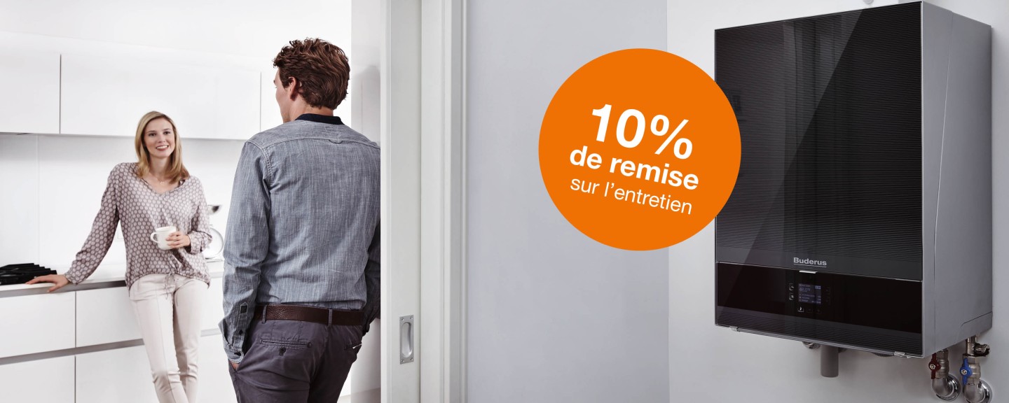 -10% sur votre entretien Buderus cet été