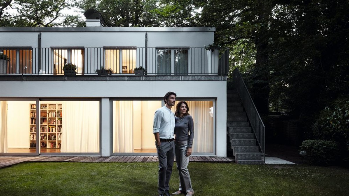 Koppel voor huis met een gasketel