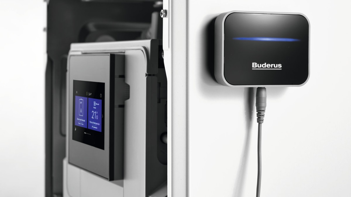 Buderus Smart Service Key verbonden met een ketel