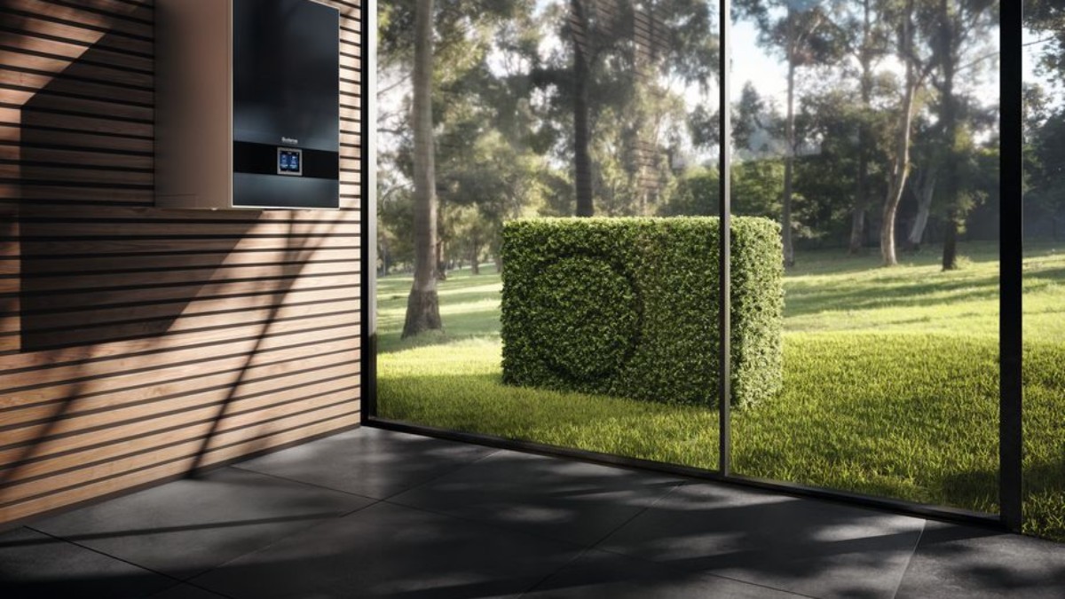 Pompe à chaleur déguisée en buisson