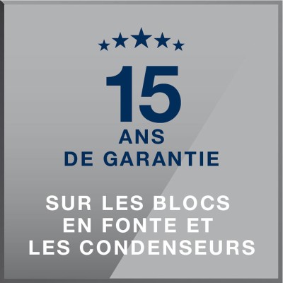 15 ans de garantie sur les composants de chaudière en fonte