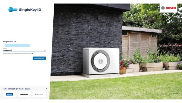 Vytvořte si přístupové údaje