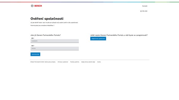 Ověřte svůj účet