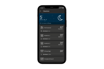 HomeScreen My Buderus App