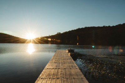 Tramonto sul lago