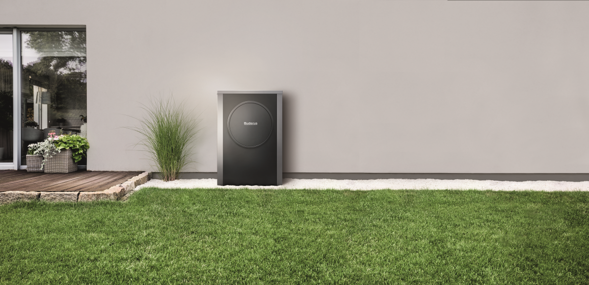 heatpump in garden