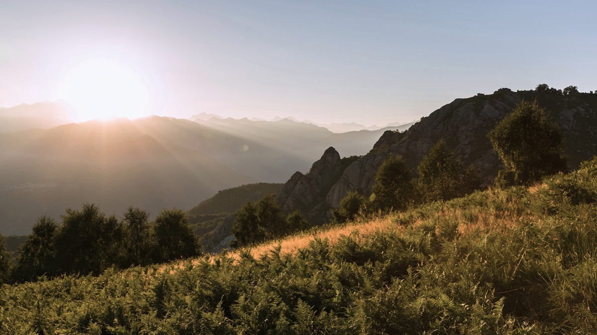 mountain sunset