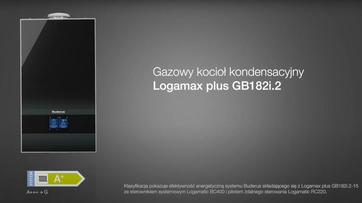 Buderus GB182.2 - Wydajny i gotowy na przyszłość: gazowy kocioł kondensacyjny dla domów jedno- i wielorodzinnych.