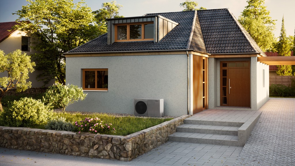 Novostavba rodinného bungalowu s tepelným čerpadlom