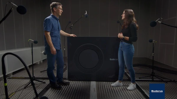 Meranie zvuku v akustickej komore propánového tepelného čerpadla Buderus